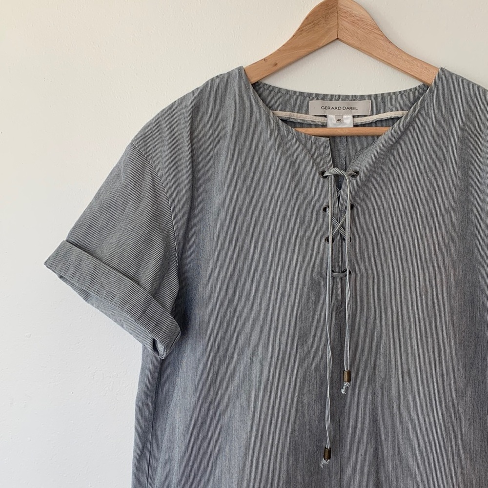 Gerard Darel Denim Shift Dress
